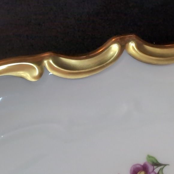 Vintage Reichenbach Fine China German Made Large Floral Serving Platter . - Picture 5 of 8